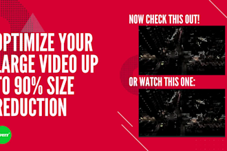 compress, optimize large video up to 90 per size reduction