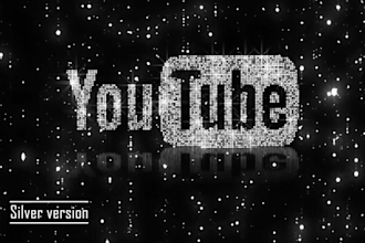 make glitter logo animation