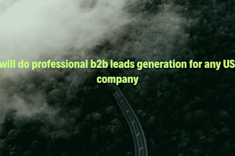 do professional b2b leads generation for any USA company
