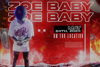animate motion graphics flyer or cover art