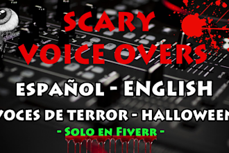 record a scary halloween voiceover or audio spot