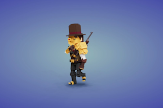 create any voxel art avatars,models or animations for you