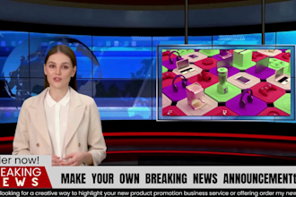 create  breaking news videos with ai spokesperson in 24h