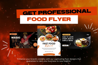 design food menu and food flyer
