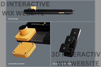 3d interactive wix website design wix studio 3d wix scrolling animation spline
