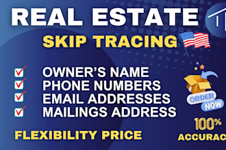 provide motivated seller and skip tracing