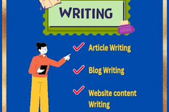 do SEO article writing, website content or blog writing