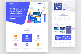 do homepage redesign, figma website design, figma landing page, website UI UX