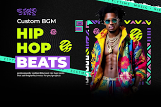 produce custom background music and hip hop beats for sportify, videos or vlogs