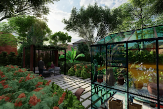 create your front garden backyard patio landscape design
