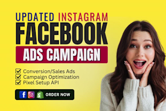 setup facebook ads campaign, instagram ads, fb marketing, advertising, meta ads