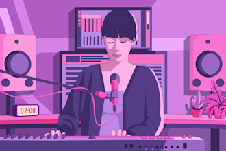 create lofi loop animation and animated your illustration