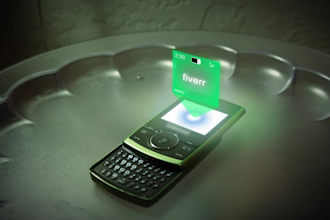 make this futuristic projection video with your text