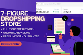 build and optimize high converting shopify dropshipping store, shopify website