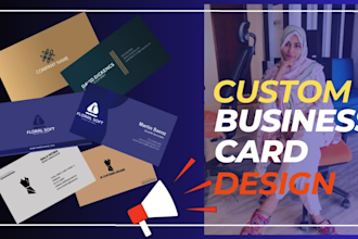 design decent clean business card with 24hours