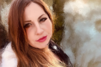 design memorial watercolor effect portrait photo edit