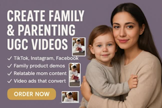 ugc family kids mom baby toddler parenting pet lifestyle relatable product video