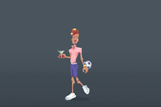 do 2d cartoon character animation, 2d cartoon animation video