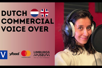 do a dutch commercial voice over for radio and television