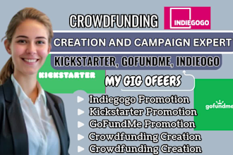 do crowdfunding campaign creation and promotion, crowdfunding campaign manager
