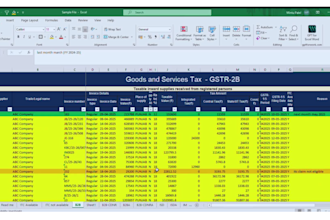 create professional excel reports, gst invoices