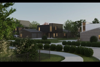 do architectural animation walkthrough video 3d rendering with cinematic style