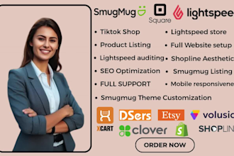 design and redesign top notch shopline, smugmug, and lightspeed website