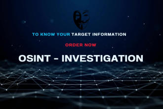 be your private investigator, osint expert and background checker