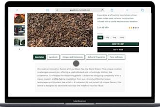 create and edit high converting custom shopify product page