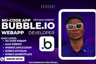 build bubbleio or adalo web app , website, saas mvp marketplace bubble developer