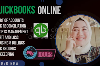 setup, catch up, and do bookkeeping in quickbooks online