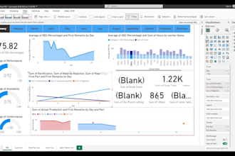 create a power bi dashboard for data visualization