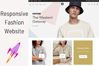 design minimalist fashion website and customize woocommerce shop