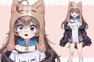 design and rig 2dvtuber model live2d vtuber model live2d anime vtuber pngtuber