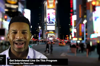 interview you live on an MTV or late night style show