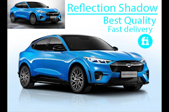 add reflection shadow and automotive image background remove