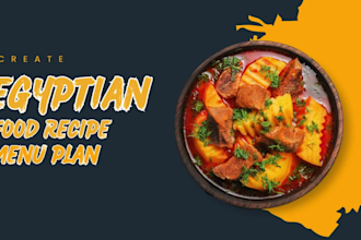 create an egyptian food recipes meal plan for you
