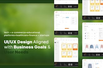 design saas, CRM, e commerce and fintech UI UX design in figma