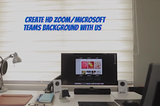 create microsoft team or zoom virtual backgrounds