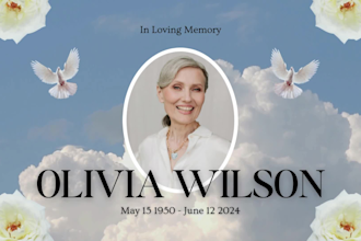 create a funeral slideshow and memorial video in 24 hours