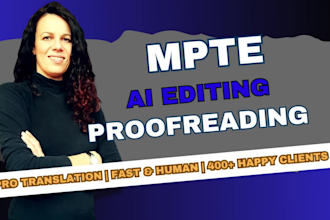 edit your ai translation or ai generated content and do mpte