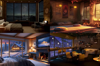 create cozy room rain videos with natural sound