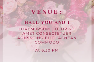design wedding invitation video for whatsapp