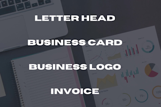 design business card, letterhead, and invoice