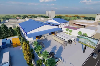 do 3d exterior warehouse and commercial architectural 3d model and rendering