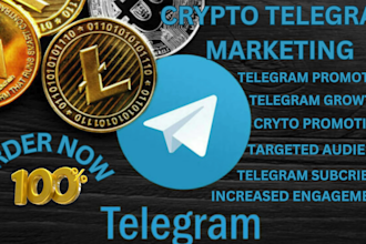 grow crypto telegram promotion, crypto telegram marketing, telegram subscribers