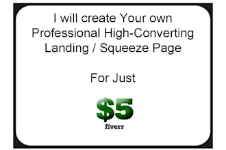 create stunning landing squeeze page for high conversion