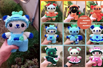 design custom plush toy cute plushies stuffed animal oc plush character crochet