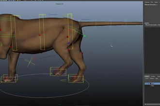 ik fk rig3d animal for game,rigify rig,vfx,control rig,weightpaint,run,jump test