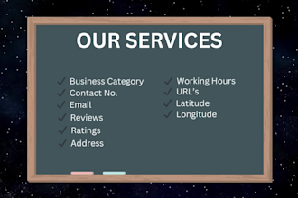 do google map scraping , leads scraper and data scraping or data gathering